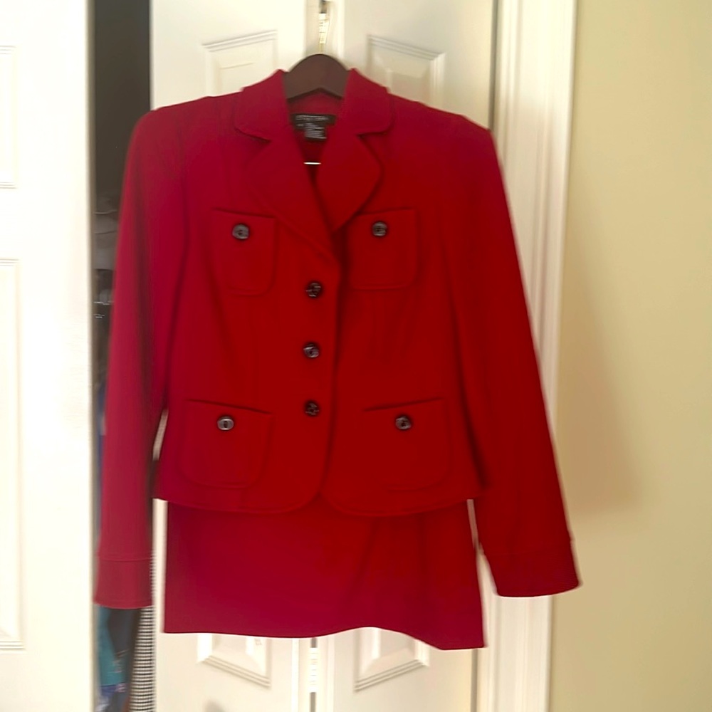 Stunning Red Powersuit- Etcetera size 4